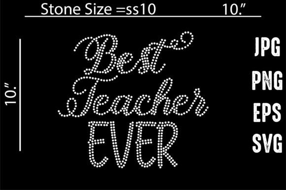 Best Teacher Ever Rhinestone Template Review for Real Projects
