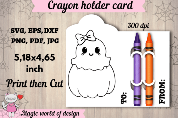 Ghost in a Pumpkin Coloring Card SVG: A Festive Graphic for Local Business Branding
