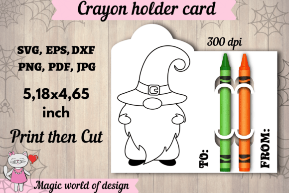 Halloween Gnome Coloring Card SVG: A Versatile Graphic for Crafts & Graphics
