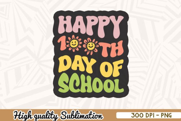 Happy 100th Day of School PNG: A Practical Graphic Design Asset for Crafts and Graphics