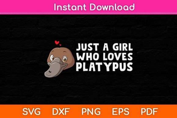 Just a Girl Who Loves Platypus Svg – A Graphic for Crafts and Creativity