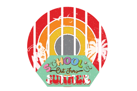 Retro School’s Out for Holiday Design: A Versatile Graphic Asset for Crafts & Marketing