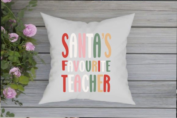 Santa’s Favorite Teacher PNG: A Versatile Graphic for Seasonal Crafts