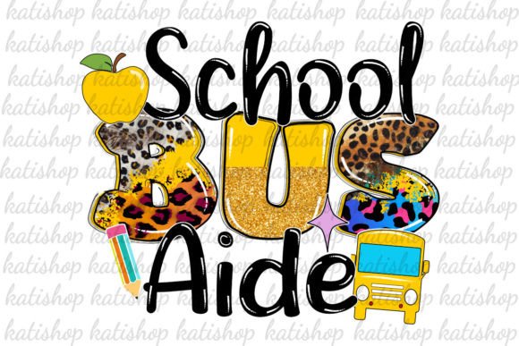 School Bus Aide Leopard PNG: A Bold Graphic for Crafts and Branding
