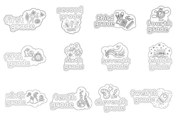 School Grades Graphics: A Versatile Design Asset for Local Business Branding