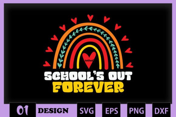 School’s Out Forever: A Versatile Graphic Design Asset for Crafts and Blogs