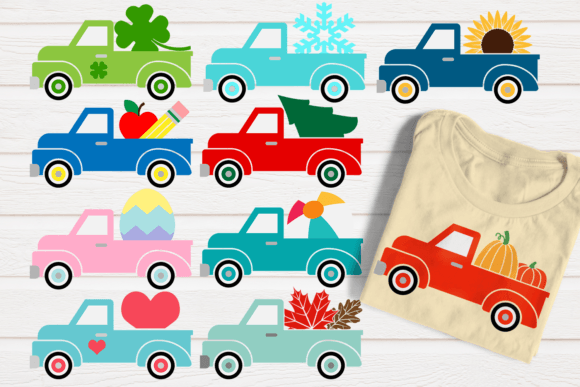 Seasonal Vintage Truck SVG File Bundle Review for Real Projects