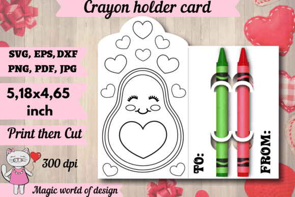Valentine’s Avocado Crayon Holder SVG Review: A Fun Craft Addition